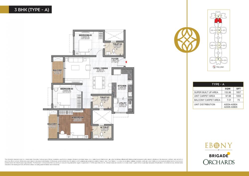 3BHK-1657-Ebony-at-Brigade-Orchards