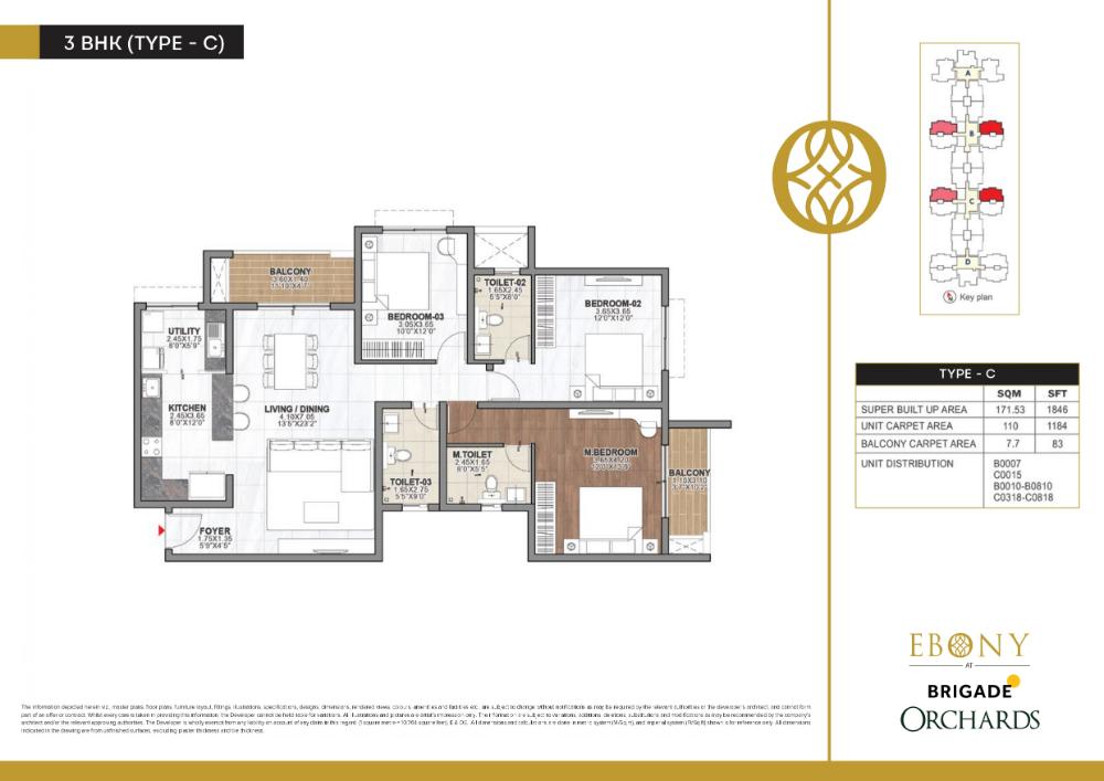 3BHK-1846-Ebony-at-Brigade-Orchards