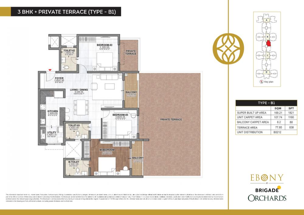 3BHK-Terrace-1821-Ebony-at-Brigade-Orchards